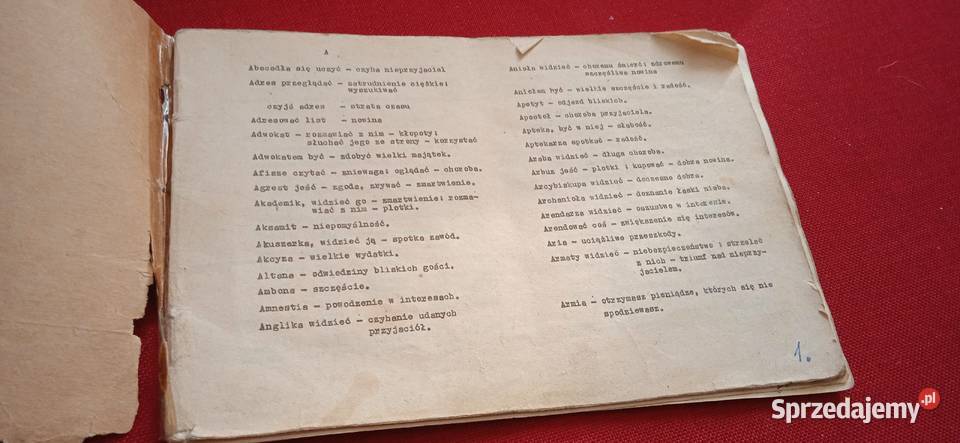 Stara broszura książeczka Sennik Świdnica