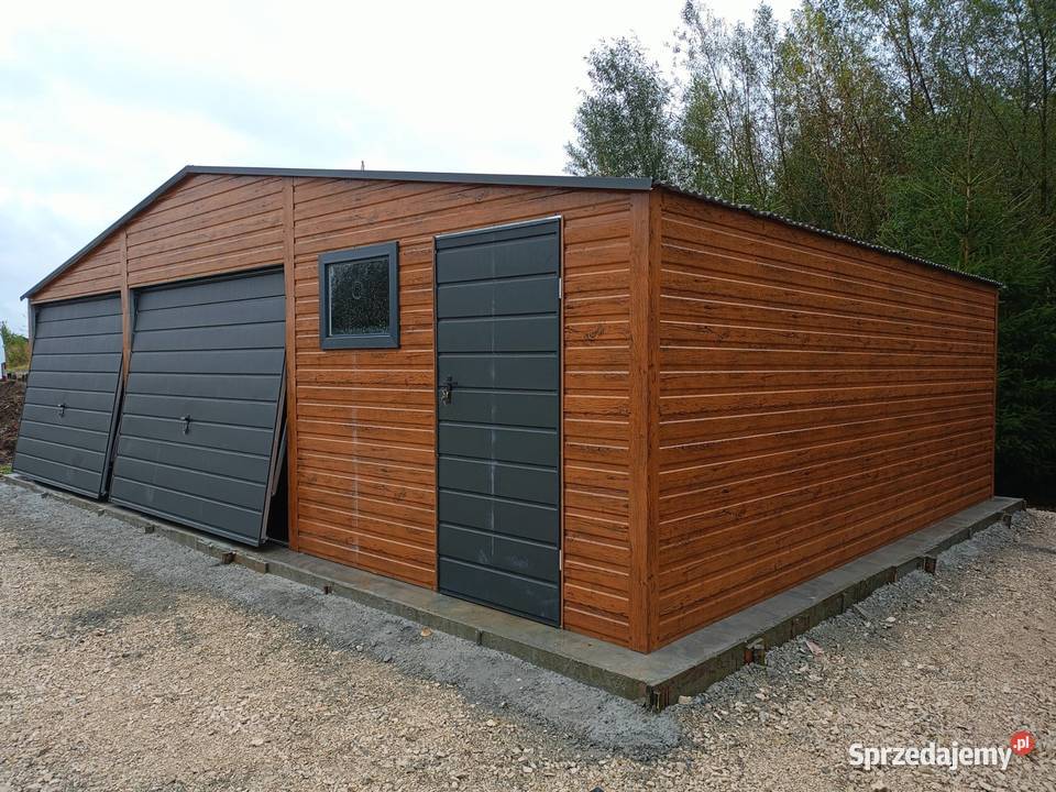 Garaż 8x6 DREWNOPODOBNY garaż blaszany blaszak Częstochowa sprzedam