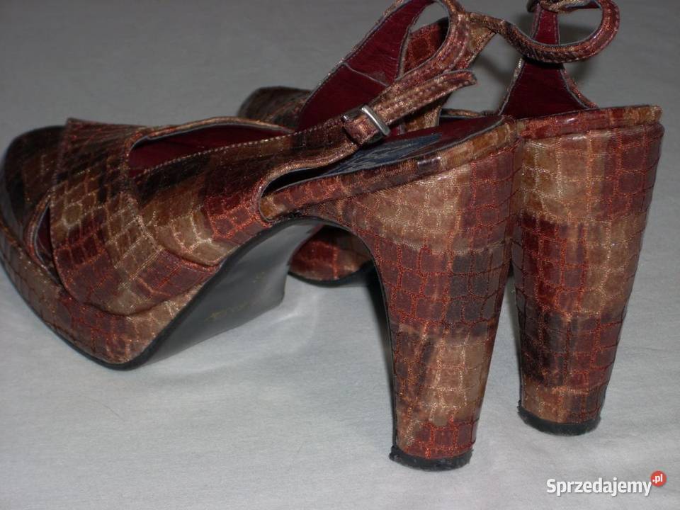 DA Włoskie Eleganckie buty vintage 38 39 Nowy Sącz