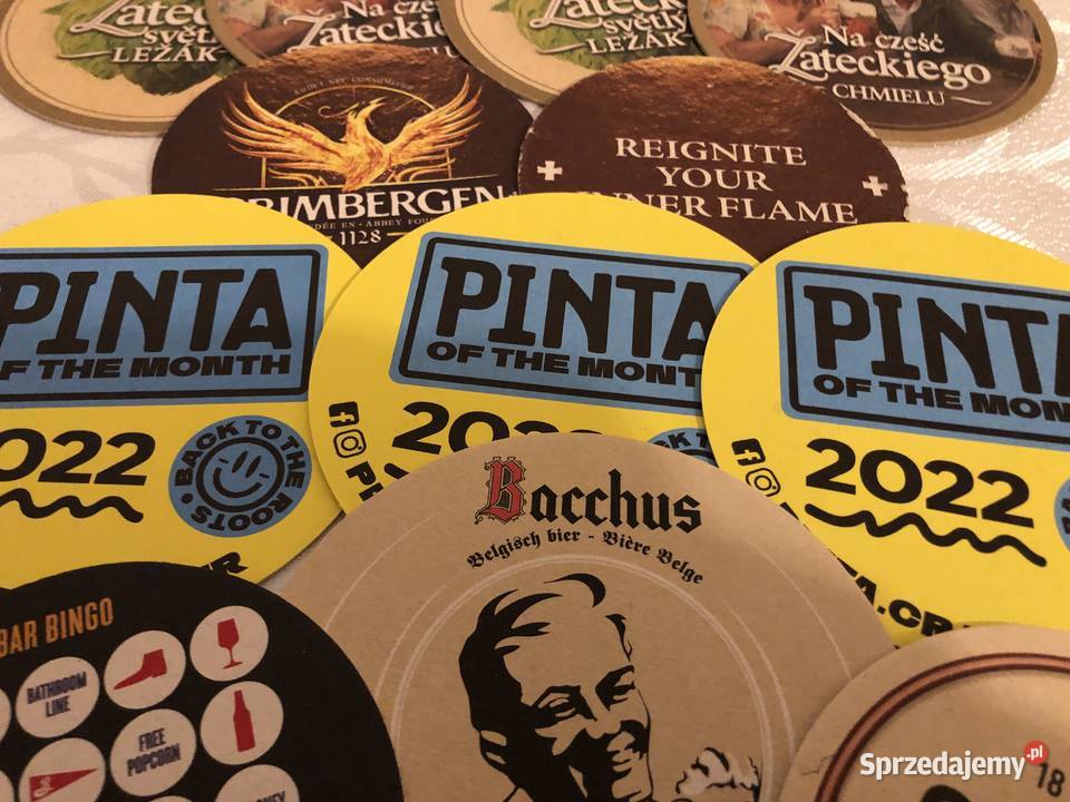 podkładki okrągłe pod szklanki czy kufle do piwa