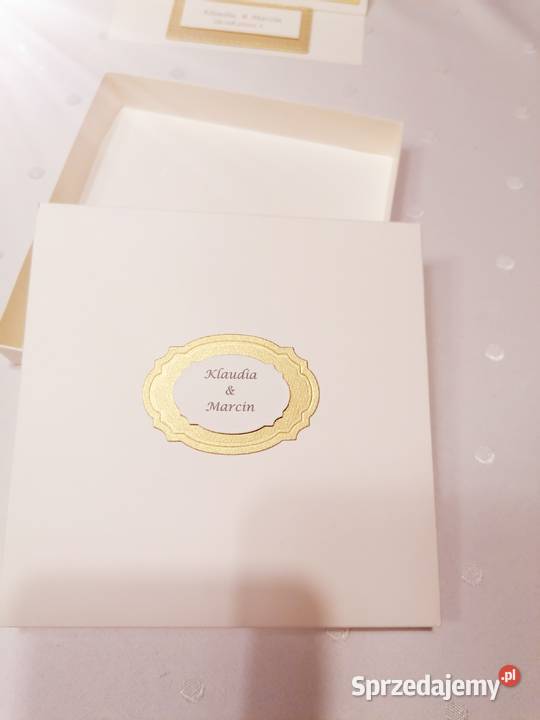 Kartka sztalugowa w pudełku ręcznie wykonana Strzebiń sprzedam