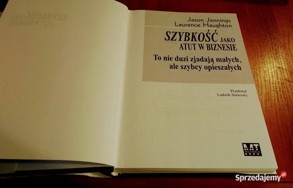 Szybkość jako atut w biznesie Jason Jennings