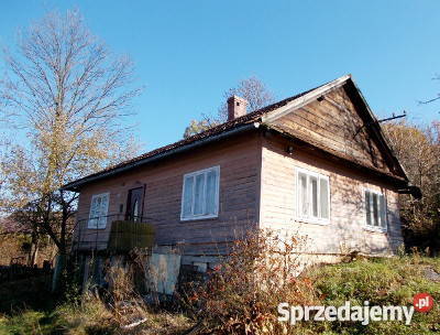 Dom drewniany na podmurówce OKAZJA strych Domaradz