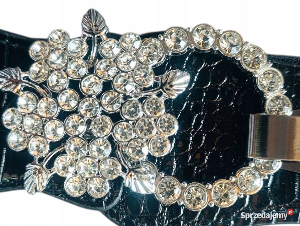 Pasek DamskiGUMA OZDOBNA BIŻUTERIA cekiny łódzkie Pątnów