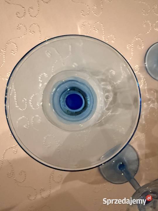 Kieliszki Pucharki Retro Art Deco 300ml Zestaw 8 niebieski Czerwionka-Leszczyny sprzedam