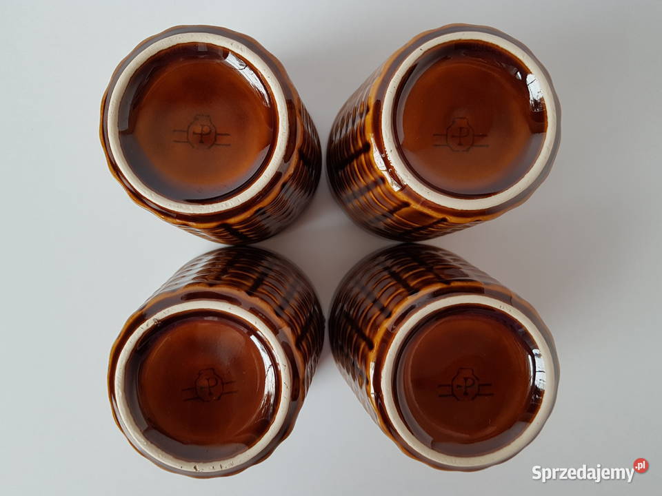 Kubek Kratka bez ucha Pruszków porcelit PRL