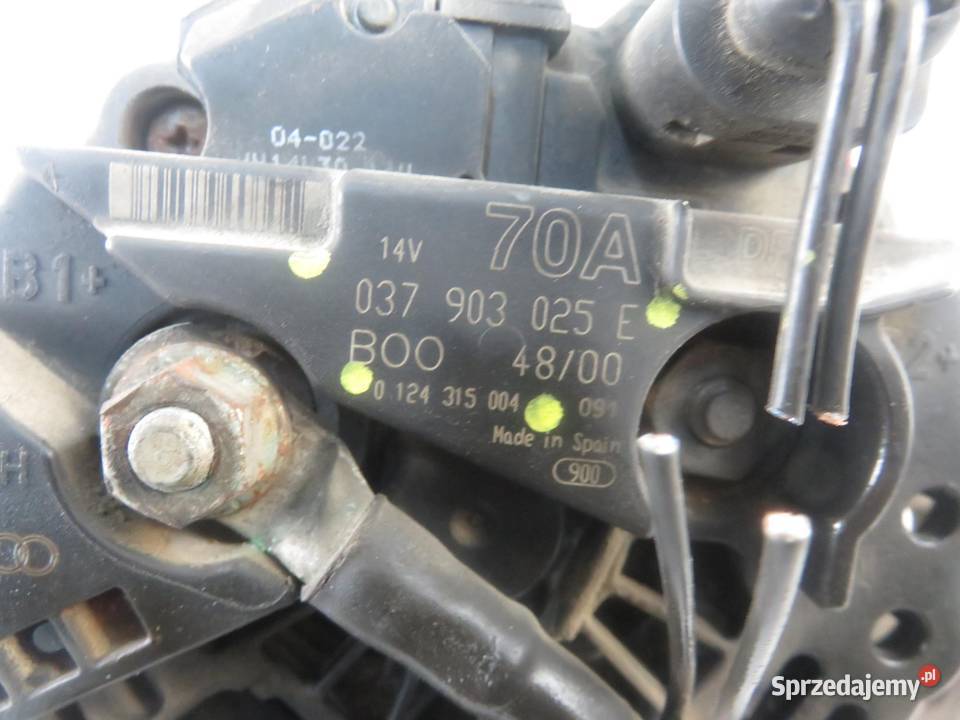 ALTERNATOR VW BORA 16 16V AZD 037903025E osobowe