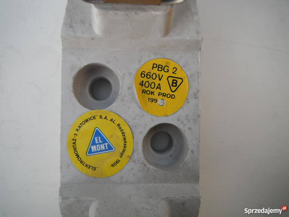Podstawa bezpiecznikowa PBG 2 400A 660V Nowe Chlewiska