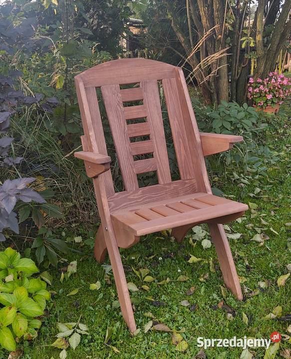 Meble ogrodowe drewniane składane typ X lamel 8 sprzedam