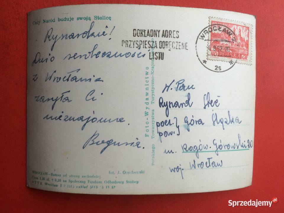 2293 Widokówka Wrocław Szczecin sprzedam