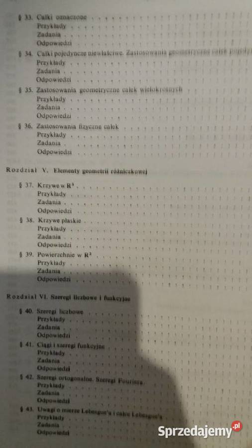 zadania z matematyki wyższych uczelni Warszawa sprzedam