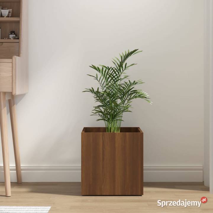 vidaXL Donica brązowy dąb 40x40x40 materiał Warszawa