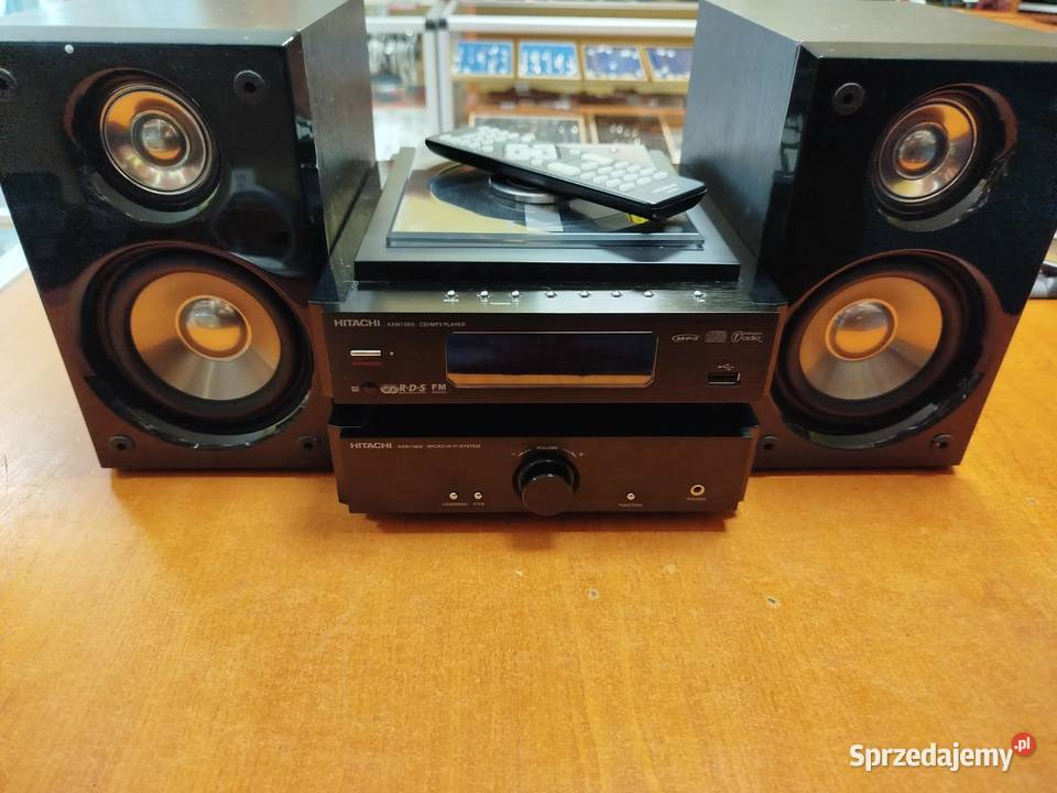 Mikro wieża Hitachi AXM136IE USB CD FM RDS Pilot warmińsko-mazurskie Elbląg