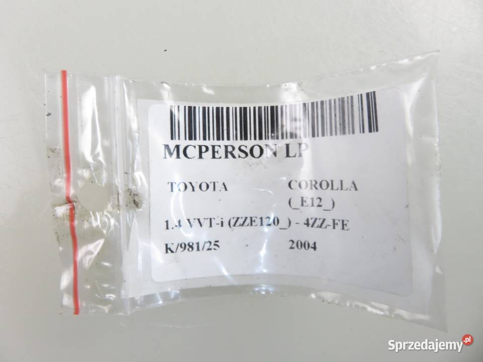 MCPERSON LEWY PRZEDNI TOYOTA COROLLA E12 14 VVTi sprzedam