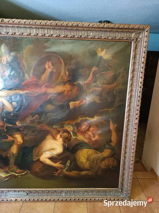 Stary potężny obraz na płótnie 270 X180 małopolskie Nowy Sącz