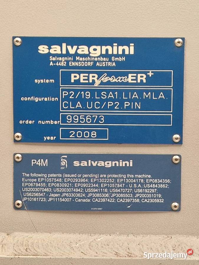 Centrum gnące SALVAGNINI P2 Performens Osieck