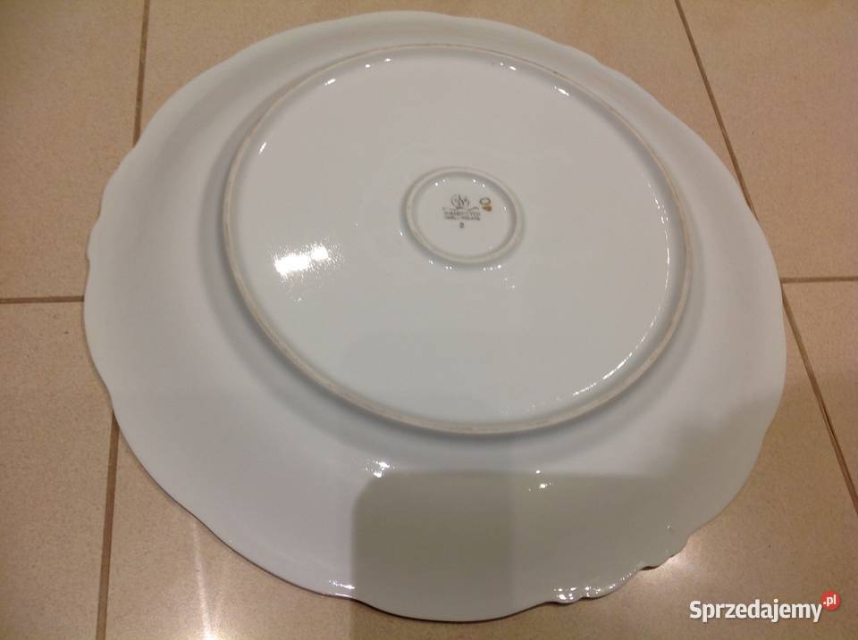 Duży Talerz Patera Pólmisek Porcelana WAŁBRZYCH lubuskie Nowa Sól