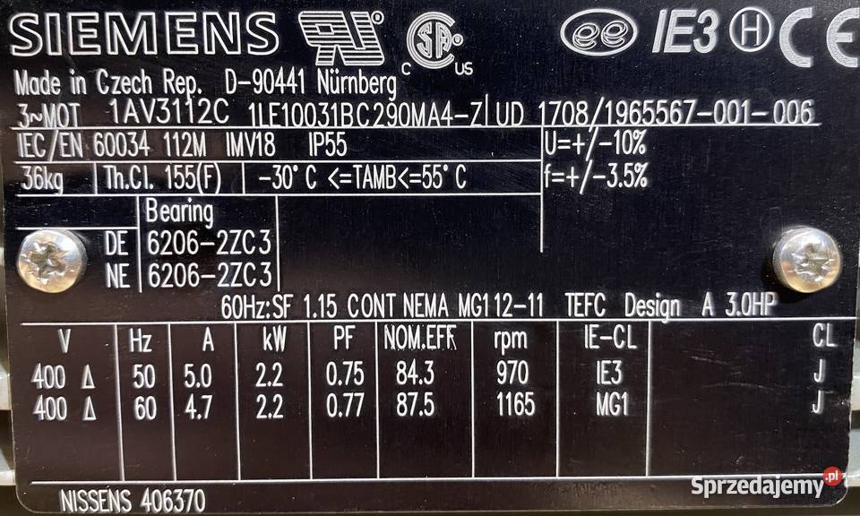 motoreduktor przekładnia 22kW 89obr Pigża