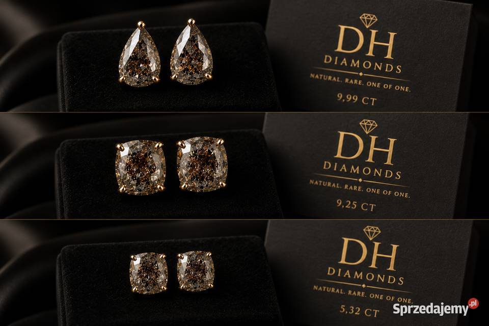 DH Diamonds Naturalna para diamentów Salt Pepper Łódź