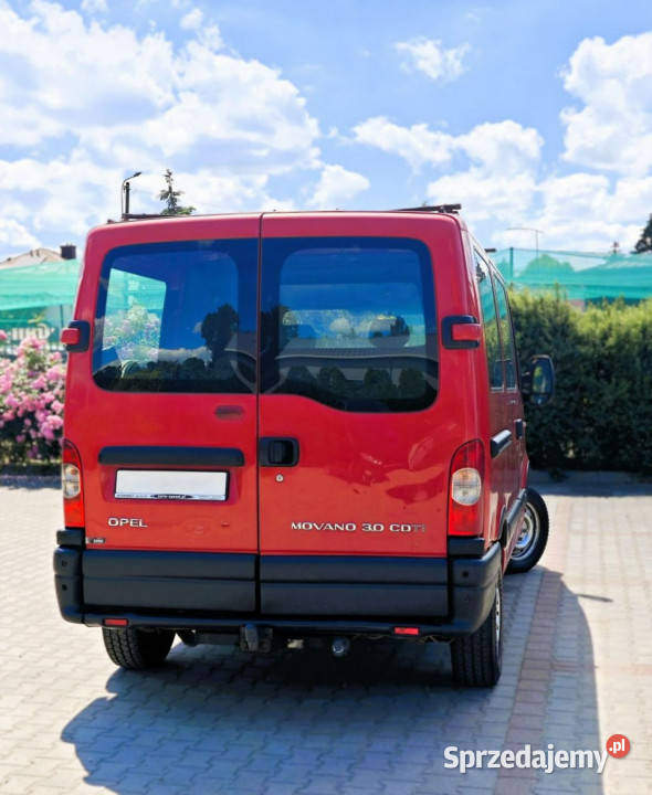 Opel Movano Brygadówka 6 osób czerwony Opel Nowy Sącz sprzedam