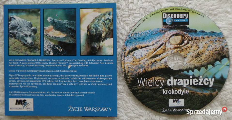 VCD film Wielcy drapieżcy krokodyle Warszawa