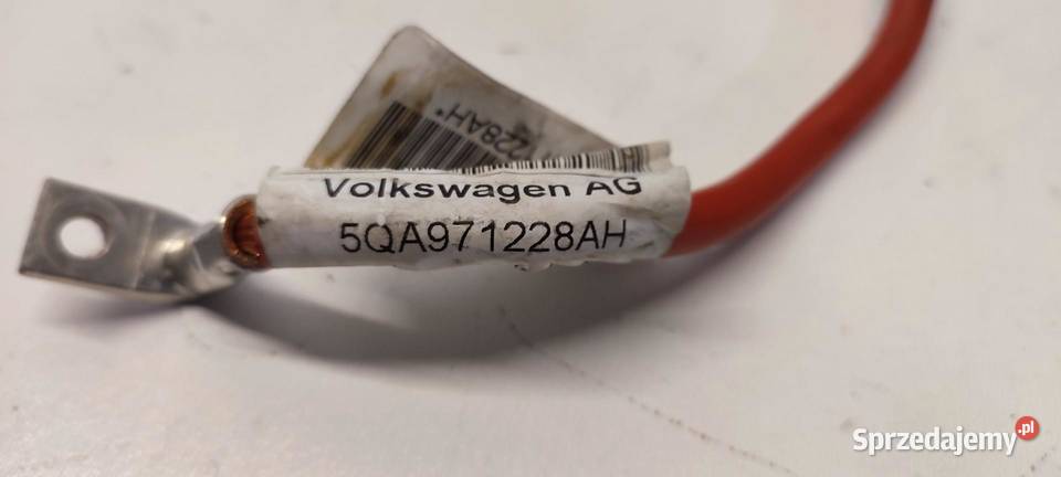 VW TIGUAN II KLEMA AKUMULATORA 5QA971228AH osobowe Materiały instalacyjne