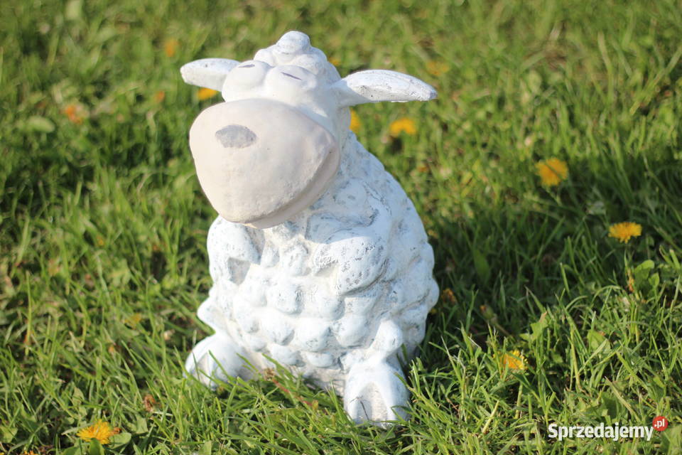 Figury rzeźby ogrodowe baranek Goliszów