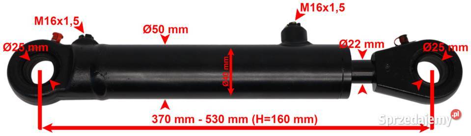 Polski Cienki Siłownik Hydrauliczny Cylinder Solec Kujawski