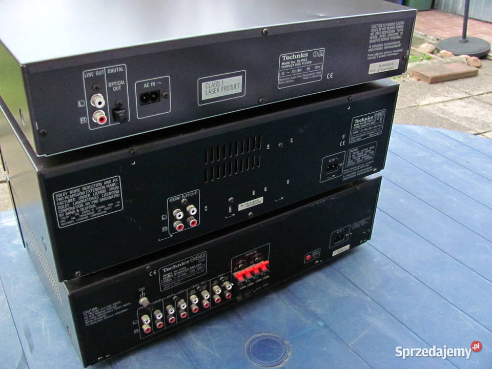 Wieża Technics stereo zestaw 3 sztuki widać na Łódź