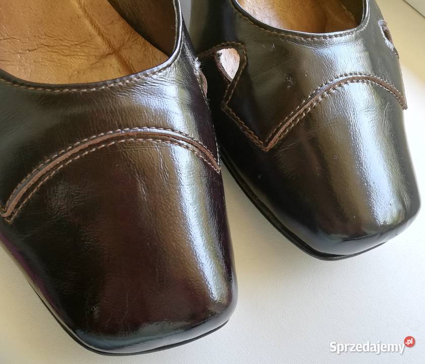 czółenka Olivetti r 375 dł wkładki 245 skóra Ryłko Damskie