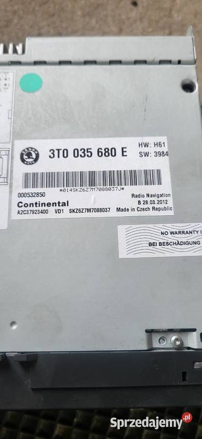 Radio skoda osctavia Narol