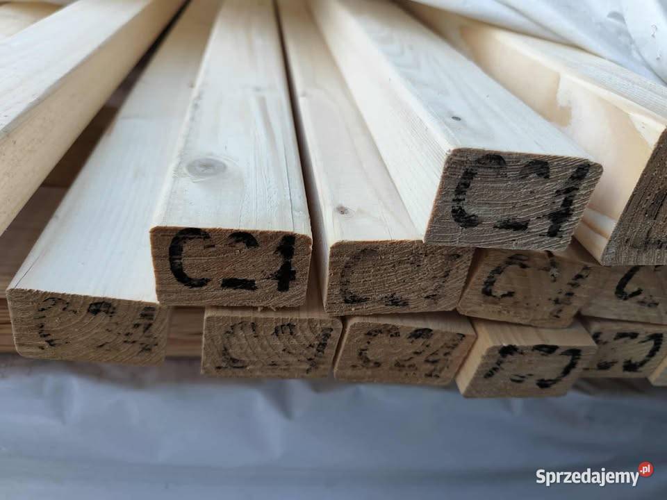Łaty konstrukcyjne C24 suche 4stronnie strugane Złotoryja