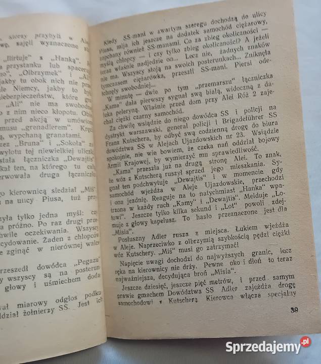 Żółty Tygrys MDuninWąsowicz Zamach na Kutscherę wielkopolskie Koźminek sprzedam