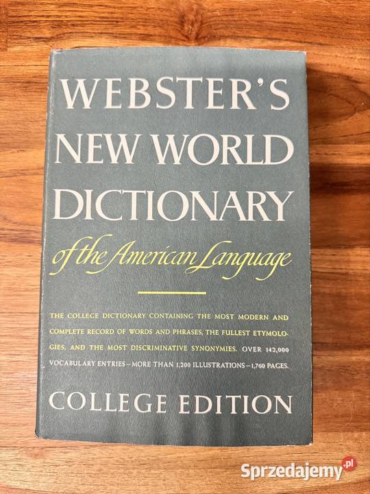 Websters World Dictionary of the American twarda z obwolutą mazowieckie Warszawa sprzedam