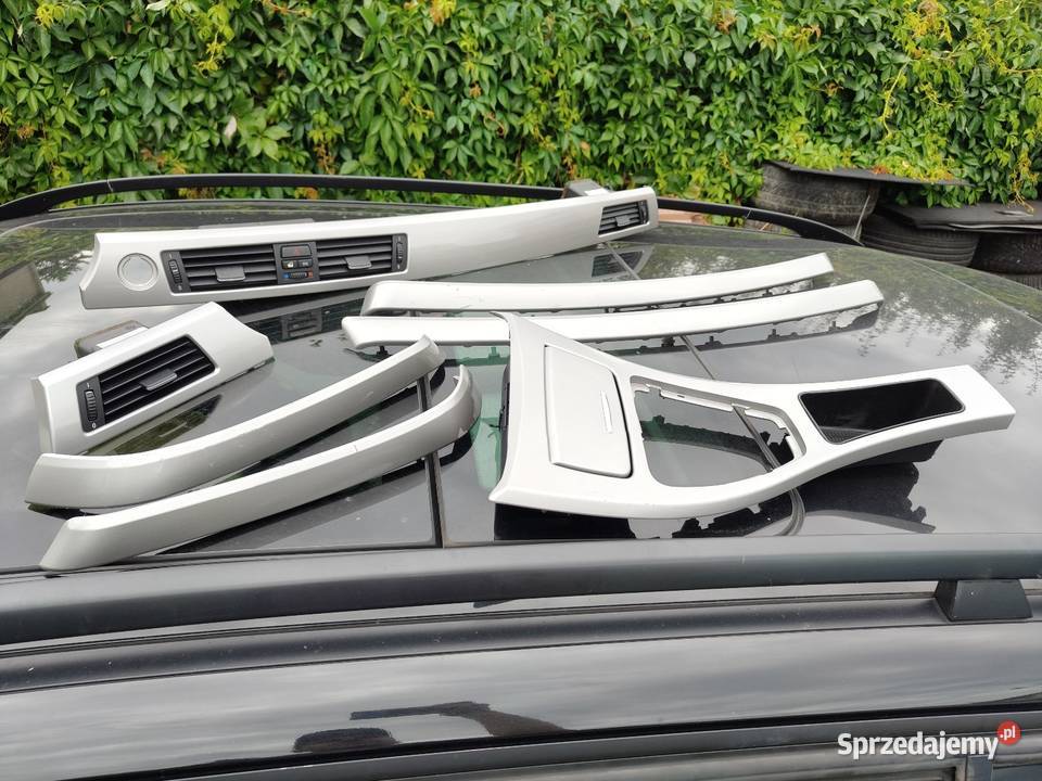 Bmw e90 dekory srebrne komplet Europa