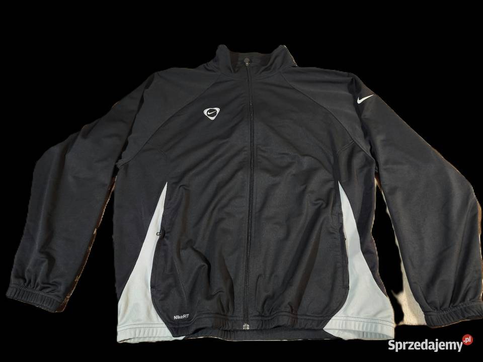 NOWA Czarna Bluza NIKE FIT Rozpinana XXL Vintage Rozmiar XXL Gródek