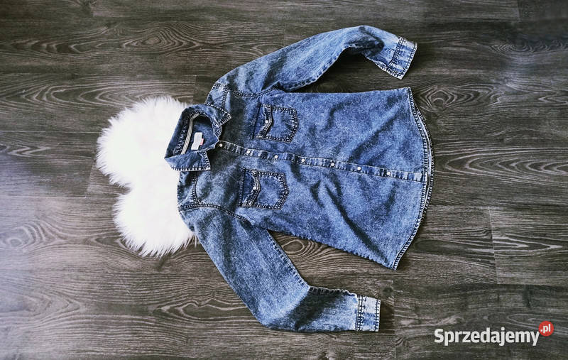 Koszula jeansowa damska 100 bawełna HOUSE niebieski