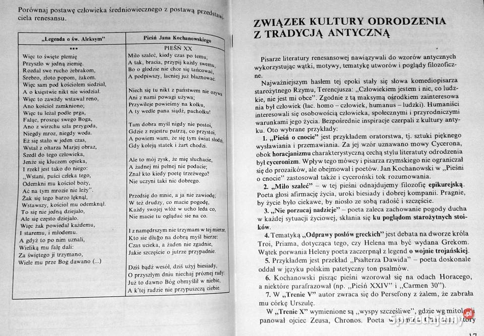 Ściąga z języka polskiego szkół średnich