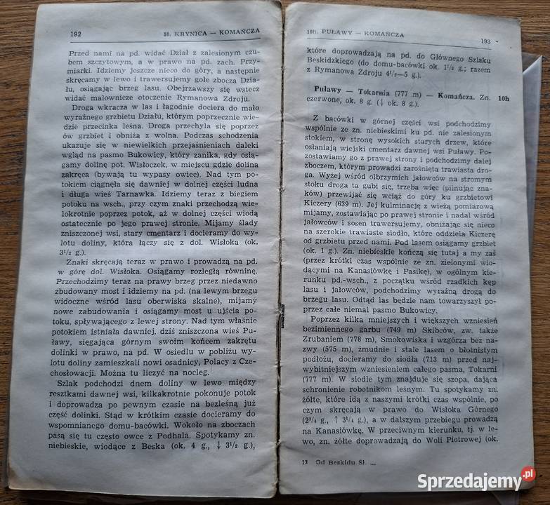 BIESZCZADY 125 000 mapy turystyczne 4 w etui Kraków