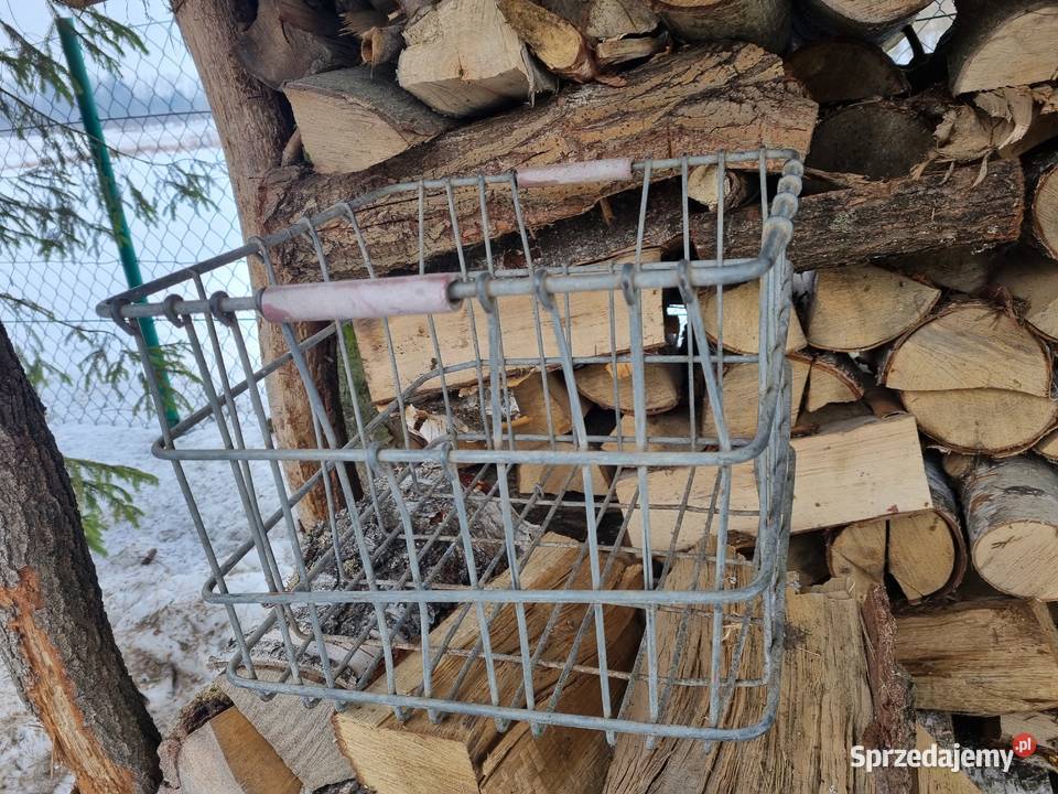 Stary kosz metalowy ocynkowany PRL Lublin sprzedam