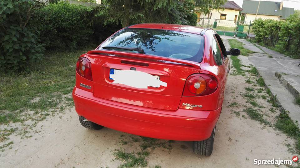 Renault Megane Coupe czerwony mazowieckie Lipsko