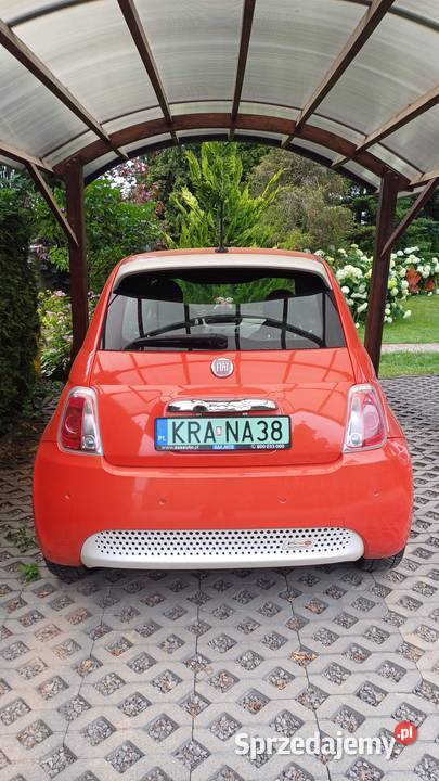 Fiat 500e 2014 rOrange jedyny taki Kraków 72400km sprzedam