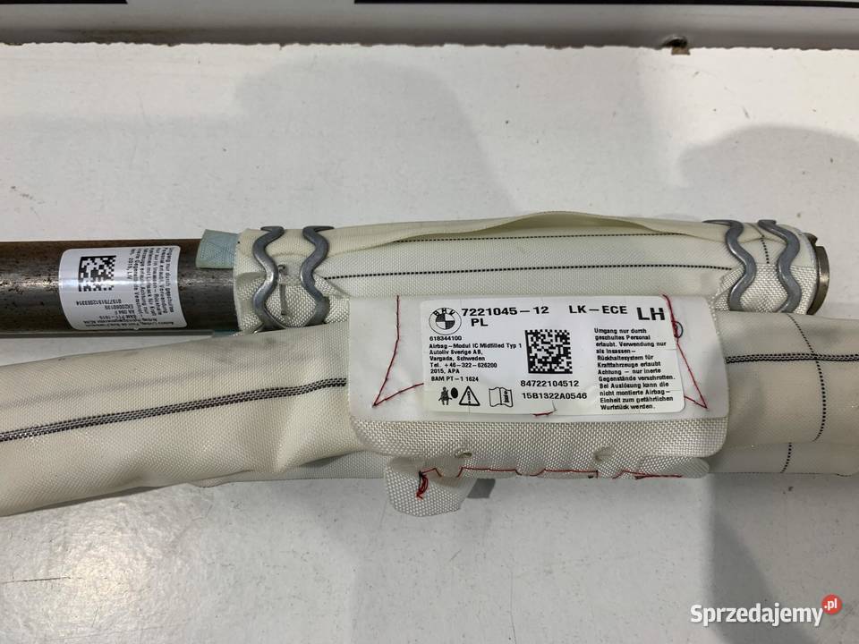 BMW F20 F21 F30 F31 F36 KURTYNA PODUSZKA AIRBAG