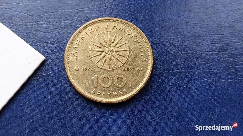 Stare monety 100 drachm 1992 Grecja Numizmatyka Numizmatyka Lesko