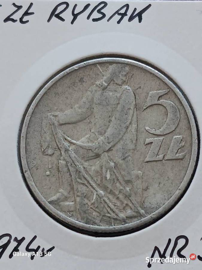 5 Złotych Rybak 1974 r 3 Numizmatyka sprzedam