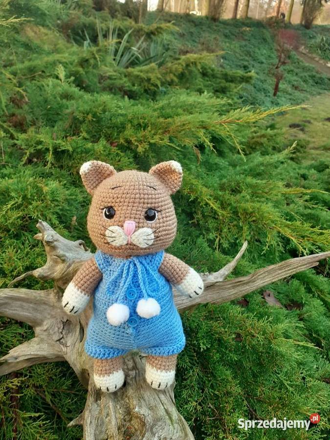 Kot kotek na szydełku sprzedam