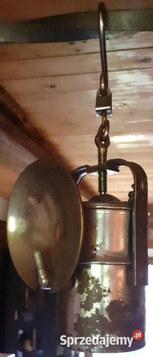 Polska lampa górnicza karbidowa PRL Prusim
