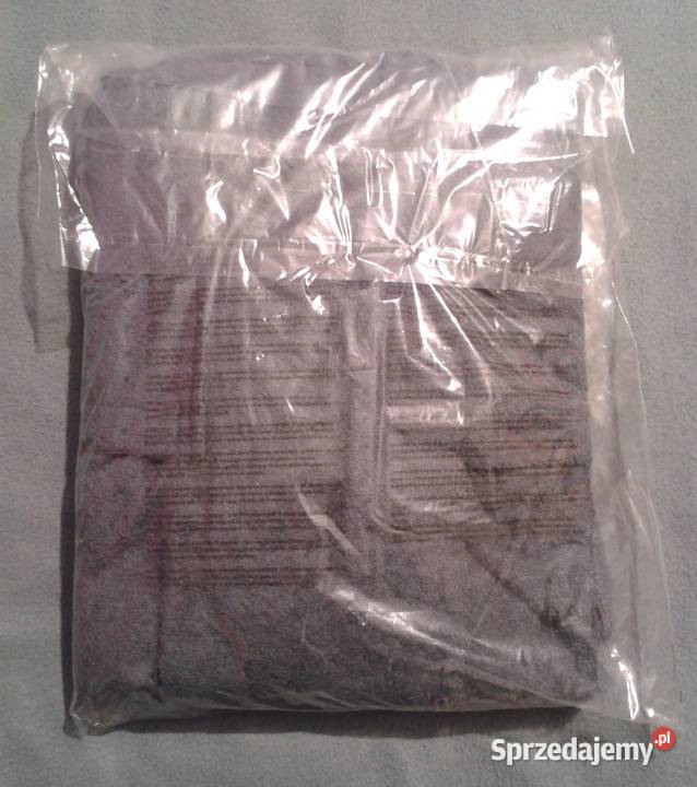 SZLAFROK damski męski unisex z paskiem szary/srebrny opolskie Wołczyn