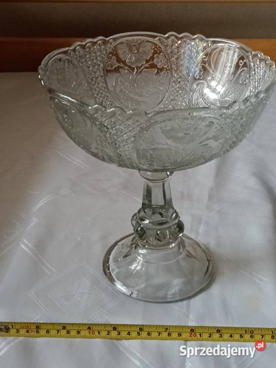 Przepiękna duża patera Ząbkowice medaliony Porcelana i szkło Gliwice