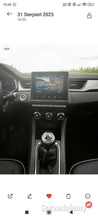 Renault Captur TCe 90 INTENS 2021r model z 2022 Dzierżoniów sprzedam